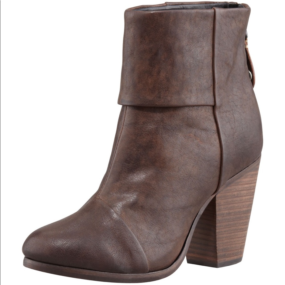 Rag & bone Classic Newbury Brown Leather Bootie